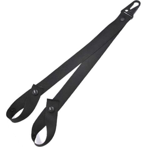 Porte-pompons portable avec sangle ajustable, léger et résistant, pour l'entraînement des cheerleaders en extérieur. Couleur : noir standard. (1/5)