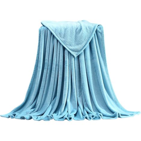 Räumungsverkauf Weiche und warme Tahtuvzn Plüschdecke/Sofakissen/Bettwäsche in Blau, 100 x 140 cm, Heimdeko