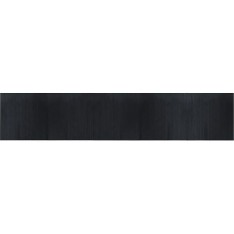 Tapis rectangulaire noir 100x500 cm bambou (1/5)