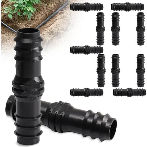 30 Pièces Raccord Tuyau D'arrosage, 16 mm Connecteur Tuyau Arrosage en Polyéthylène Adaptateur Tuyau pour Lance D'arrosage (1/5)