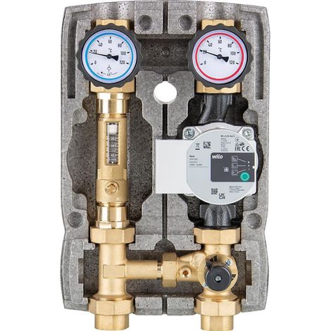 Kit circuits de chauffage Easyflow DN25 - 1, Mitigeur 3 voies avec débitmètre, Wilo Para 25/6 SC (1/3)