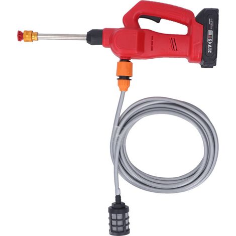 Akku-Hochdruckreiniger, 350 PSI, 9 m Reichweite, 60 W, tragbar, akkubetrieben, 100–240 V EU-Stecker (1/5)