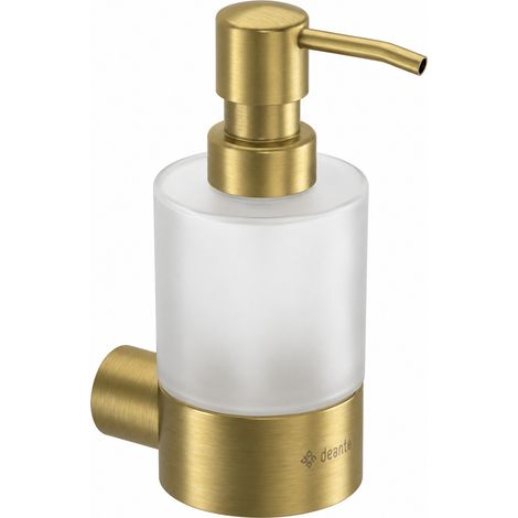 Deante Rund-Wandseifenspender gebürstetes Gold 200 ml (1/5)