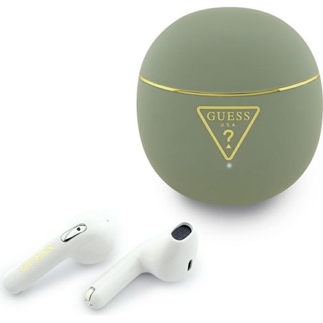 Auriculares inalámbricos Guess Gold Line Triangle TWS color caqui (1/5)