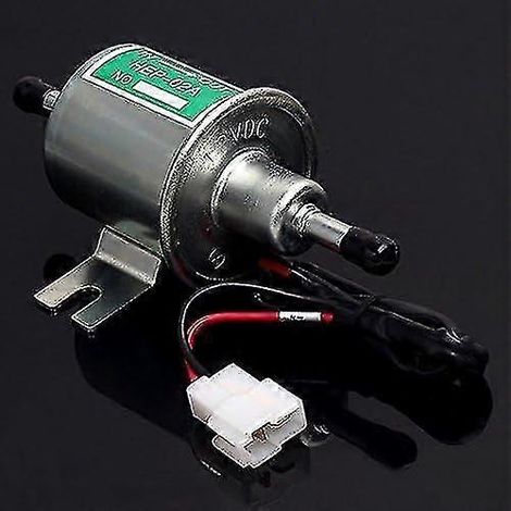 Hochleistungsfähige universelle 12V elektrische Kraftstoffpumpe, Niederdruck-Metallbolzenbefestigung, kompatibel mit Benzin und Diesel HEP-02A (die beste).