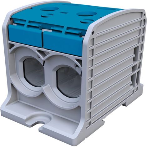 SIMBLOCK STB 185-2 Gewindeschienenverbinder - Al/Cu, 87820, blau