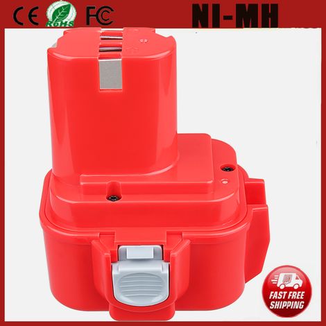 14.4V 4.8Ah pour Makita PA14 1420 1433 1422 Ni-MH Batterie 1434 1435 1435F 192600-1 193985-8 192699 193157-5 193158-3 pour Makita 1051D 4033D 5094D 6280D 8280D JR140D ML140 UB140D (1/5)