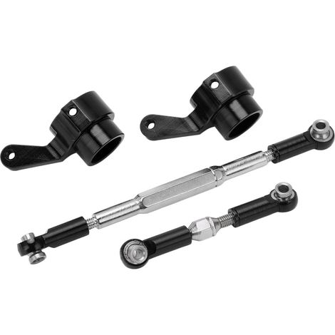 Kit de fixations d'essieu en métal pour voitures télécommandées WPL B14, B16, B24, C14 et C24 (pièces de rechange noires) (1/5)