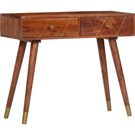 Console Table d'appoint - Meuble d'entrée 90x35x76 cm Bois d'acacia massif BV360359 - BonneVie (1/5)