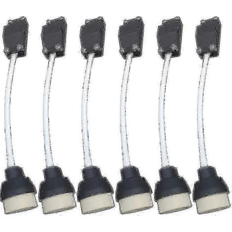 Câble et gaine isolante : adaptateur de douille (lot de 6) pour ampoule GU10, culot céramique A (1/5)