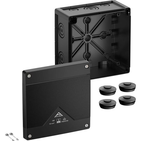SPELSBERG 41000001 BOÎTE DE JONCTION (L X L X H) 152 X 152 X 85 MM NOIR IP66, IP67, IP69 1 PIÈCE.