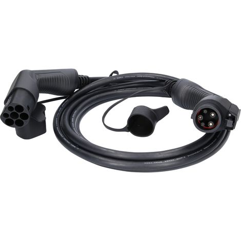 KS Tools efuturo Ladekabel gerade, Typ 2 auf Typ 1 Stecker, 1 Phase, bis zu 7,4 kW, 32 A, 230 V, Mode 3, 5 Meter (1/2)