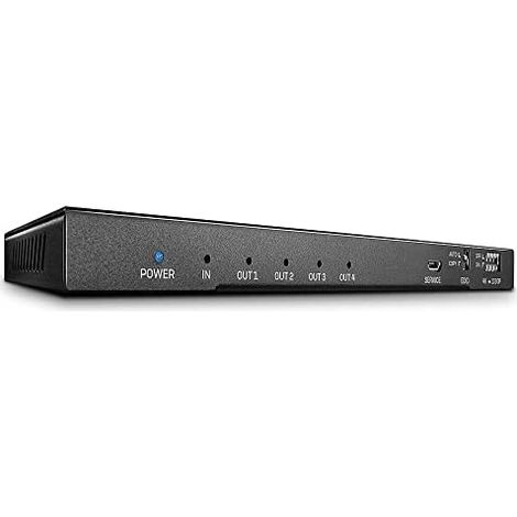 Lindy 38231 répartiteur HDMI noir 4 sorties 4K 60Hz (1/3)