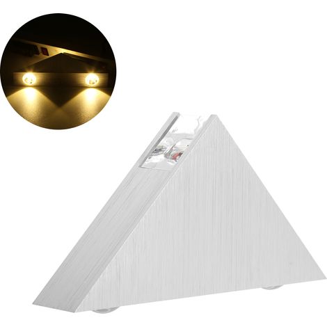 Luminaire mural triangulaire LED pour chambre, couloir ou salon, 9W blanc chaud, 85‑265V