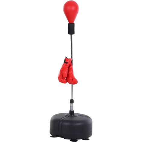 Palla da boxe con supporto, altezza regolabile (136-154 cm), sacco da boxe indipendente, guantoni da boxe inclusi, adatta ad adolescenti e adulti, utilizzabile per fitness, antistress ed esercizio fis (1/5)