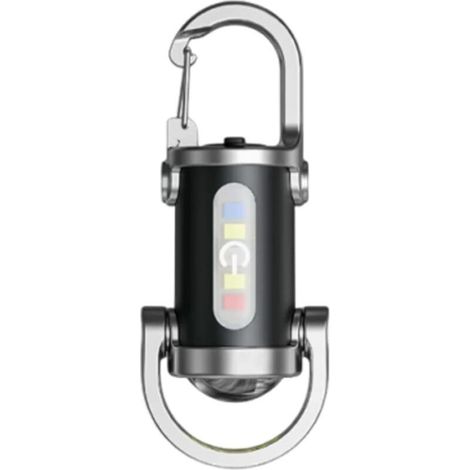 Lampe de poche rechargeable porte-clés - 3,5 x 7,5 cm Mini lampe torche lumineuse Lampe LED compacte pour le camping, la randonnée, les voyages et la chasse (1/5)
