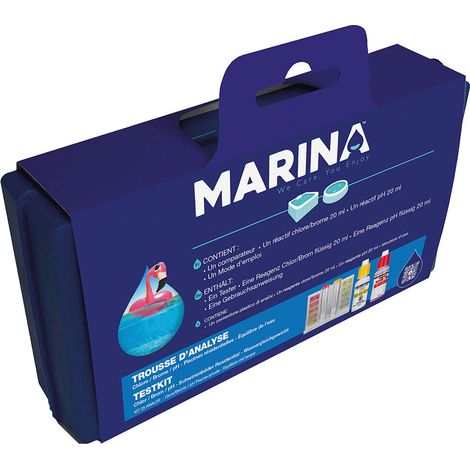 Kit de análisis de agua Marina water analysis kit fácil de usar reactivos líquidos
