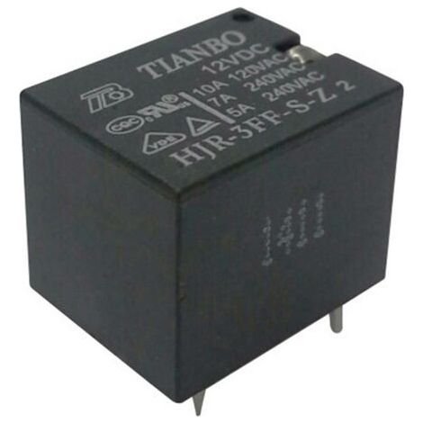 Tianbo Electronics HJR-3FF-S-Z 5VDC Relais pour circuits imprimés 5 V/DC 15 A 1 inverseur (RT) 1 pc(s) Y883951 (1/3)