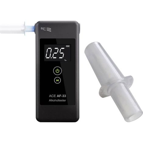 ACE AF-33 Etilometro Grigio scuro 0.00 fino a 5.00 ‰ incl. display