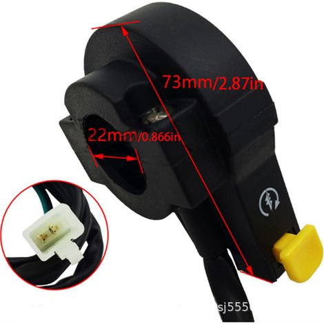 Umrüstschalter für Motorräder und Elektrofahrzeuge, 22-mm-Vierfach-Lenkerstartschalter (1/4)