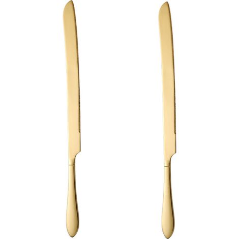 Lot de 2 pelles à gâteau dorées, service à gâteau élégant pour desserts et pâtisserie (1/5)