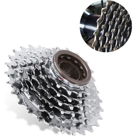 Roue libre arrière 7 vitesses chromée pour VTT - Pièce de rechange vélo
