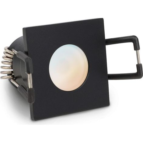 Einbaustrahler Mini Livorno eckig 3W IP65 durchverbindbar - Lichtfarbe: CCT 2700K-5500K - Farbe: schwarz matt (1/5)
