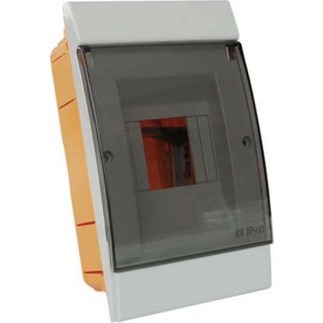 Tableau de distribution encastré 4 modules IP40 gris 970.04 M-L 0803