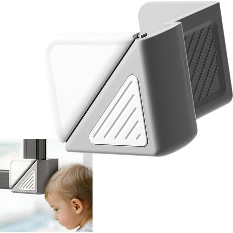 Lot de 2 Protège-coins Silicone Bébé, Pare-chocs Sécurité Anti-collision, Angles Souples Enfants, Installation Facile sans Outils (1/5)