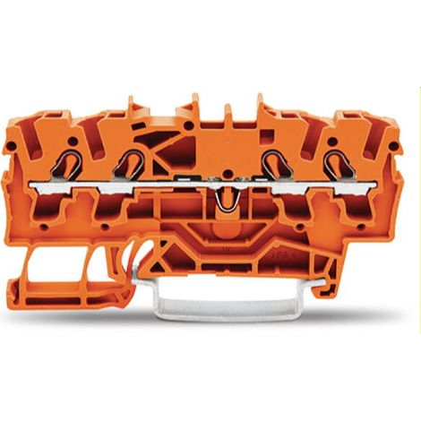 WAGO 4 Leiter Durchgangsklemme 2002-1402 TOPJOB S 2,5qmm orange