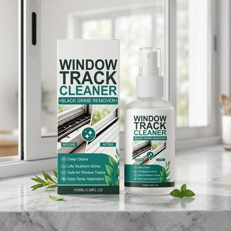 Fensterschienen-Reinigungsspray - 100 ml - Entfernt Staub und Flecken aus den Spalten von Fenster-, Balkon- und Türgittern. -- BIEMMEDUE (1/5)