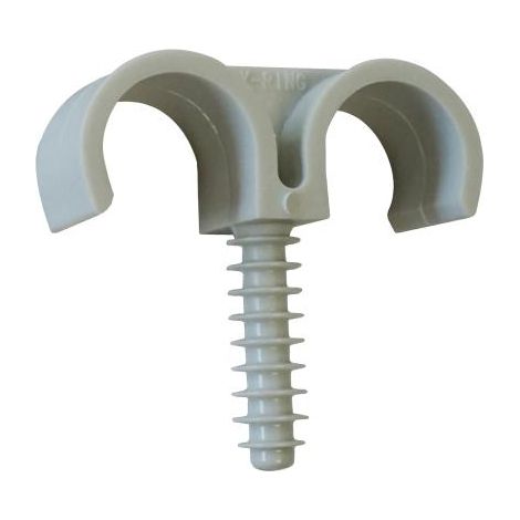 Fijación de conductos y tubos ING FIXATION Anillo de fijación doble - Ø 22 mm - Caja de 100 - A301800
