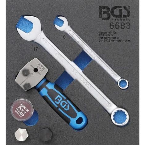 Bgs Abocardador Profesional negro para conducciones de freno (1/2)