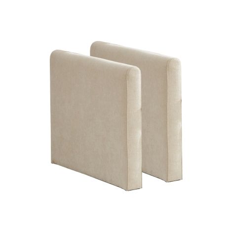 Accoudoirs uniquement pour canapé Cloud, canapé d'angle moderne, idéal pour salon, chambre et appartement, coussin d'assise double couche confortable, tissu chenille respirant, beige, DE501CBG (1/4)