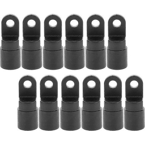12 pezzi Ganci terminali per cordino elastico con linguetta, ganci terminali in plastica per cordino elastico per kayak, canoa, barca, accessori (1/5)