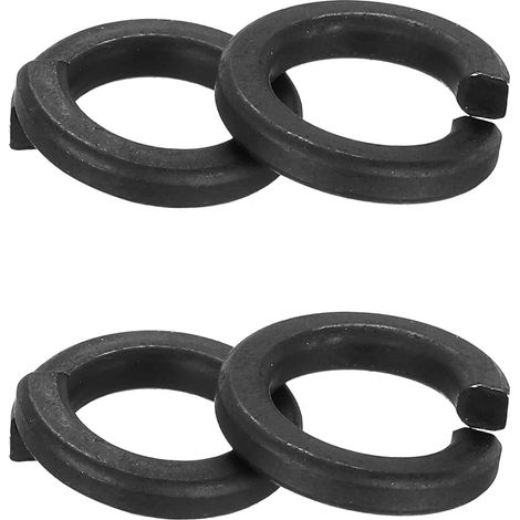 50 Pcs Rondelle Frein A Ressort M10 304 Acier Inoxydable Kit Assortiment Rondelles Pour Vis Boulons, Noir (1/5)