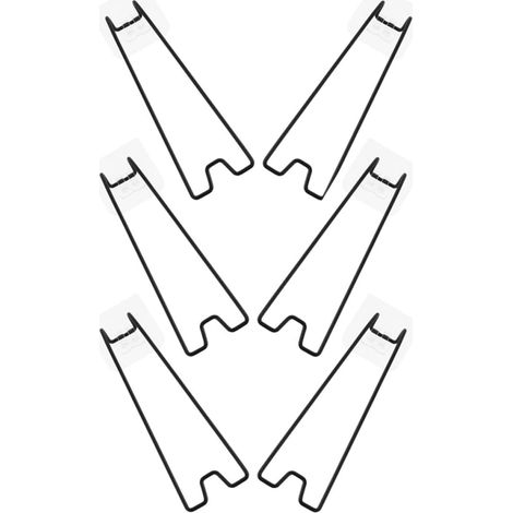 Chevalet pour Cadre Photo de Bureau en Acier Carbone Noir, 6pcs, Support Compact et Léger pour Affiches et Peintures sur Table (1/5)