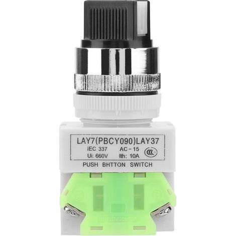 Selector giratorio autoblocante de 3 posiciones LAY37-20X/31