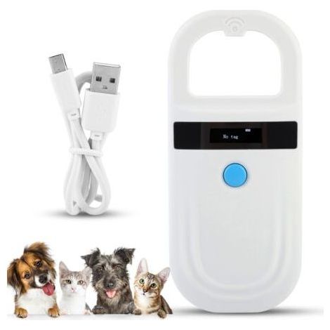 Lecteur d'identification pour animaux de compagnie, scanner portable rechargeable à puce RFID pour animaux de compagnie (1/5)