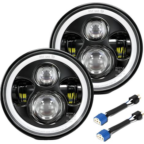 Faro per auto, impermeabile, lunga durata, 2 pezzi DRL a cerchio completo (1/2)