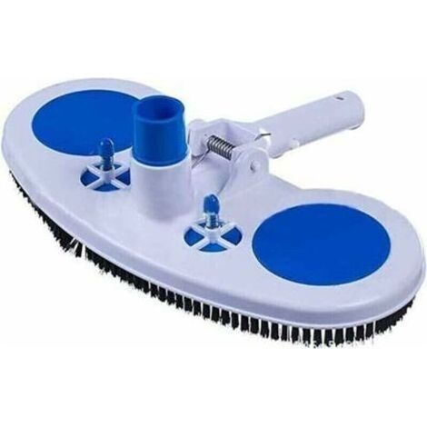 Aspirateur de piscine, aspirateur à jet de piscine portable, tête de brosse de nettoyage de piscine, tête de balai d'aspiration mobile avec brosses latérales (1/4)