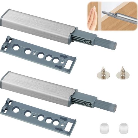2 pezzi Push to Open per anta armadio, Push per anta armadio, Push Open Door Damper, Push to Open per anta armadio, cassetto, mobili e credenza (1/5)