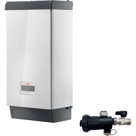 Riello Caldaia a Condensazione Family Externa 30 Kis 25 kW Metano/Gpl Completa Di Kit Fumi e Defangatore Omaggio  KIT COASSIALE