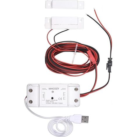 Ouvre-Porte de Garage Connecté WiFi, Télécommande de Porte Intelligent Compatible avec , ,Commande Vocale et Contrôle à Distance (1/5)