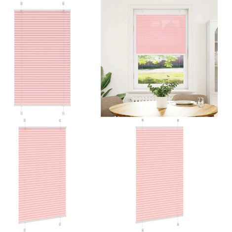 vidaXL Plissee Rosa 70x150 cm Stoffbreite 69,4 cm Polyester (1/5)