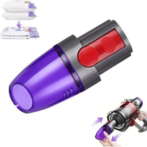 Adaptador para bolsas de aspiradora, accesorios para aspiradoras Dyson, cabezal de succión para bolsas de aspiradora, diámetro máximo 26 mm, compatible con Dyson V7, V8, V10, V11, V15, Gen5. (1/4)