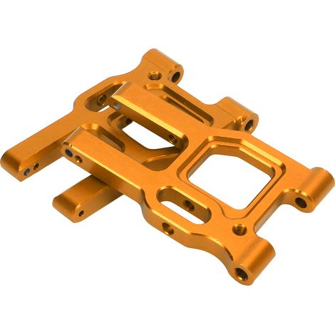 bras oscillant avant en alliage d'aluminium, accessoires pour voiture télécommandée LC Racing PTG-2 1/10, couleur or (1/5)