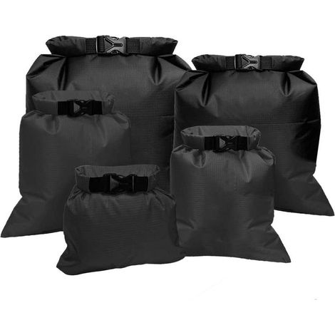 Sacs d'emballage étanches - Lot de 6 sacs noirs qd (1/5)