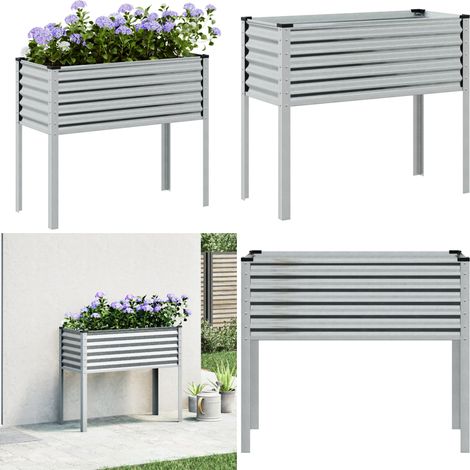 vidaXL Pflanzkübel 100x41x90 cm Verzinkter Stahl (1/5)