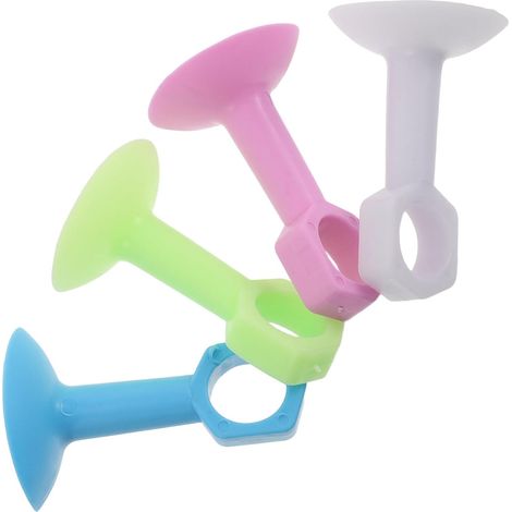 Lot de 4 butées de porte en silicone à ventouse protection